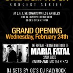 Maria Fatal, Las 15 Letras, Zinome live at the Conga Room in Los Angeles