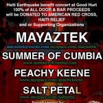 Haiti Relief Show with Mayaktek, Summer of Cumbia, and more