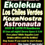 Funky Reggae Party: Ekoledua, Los Chiles Verdes, KozaNostra, Astronauta