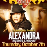 Thursday October 7, 2010 CANCELLED: Alexandra La Reina de la Bachata at The Conga Room